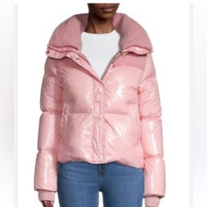 Elegant Pink Puffer Jacket for Women